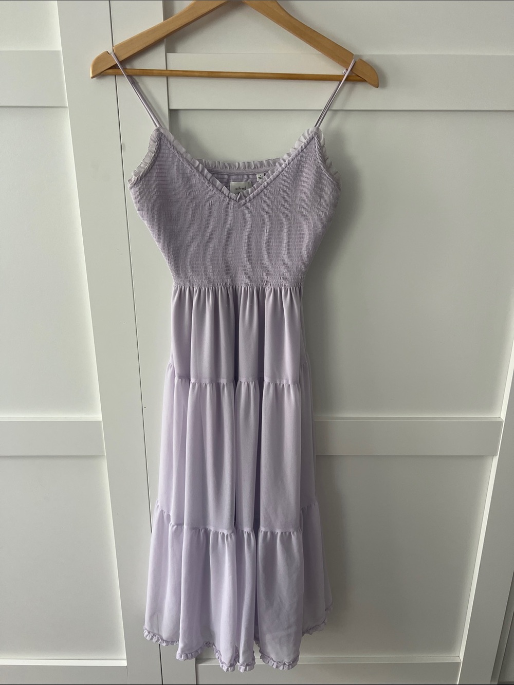 Wilfred Lavender Tiered Maxi Dress